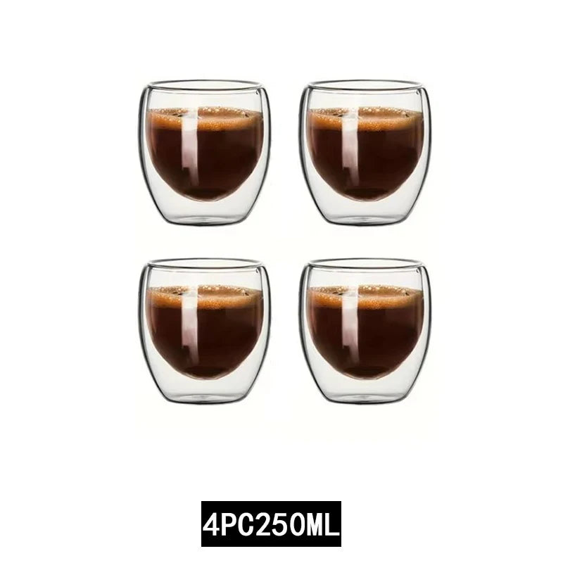 Tasses en verre double paroi – Cuizy Demi