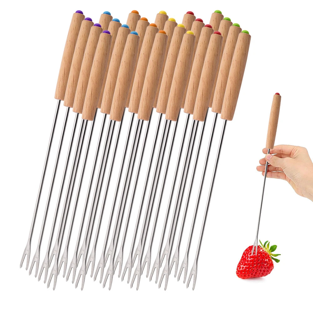 Fourchettes à fondue inox lot de 6 à 24 – Cuizy Fondue