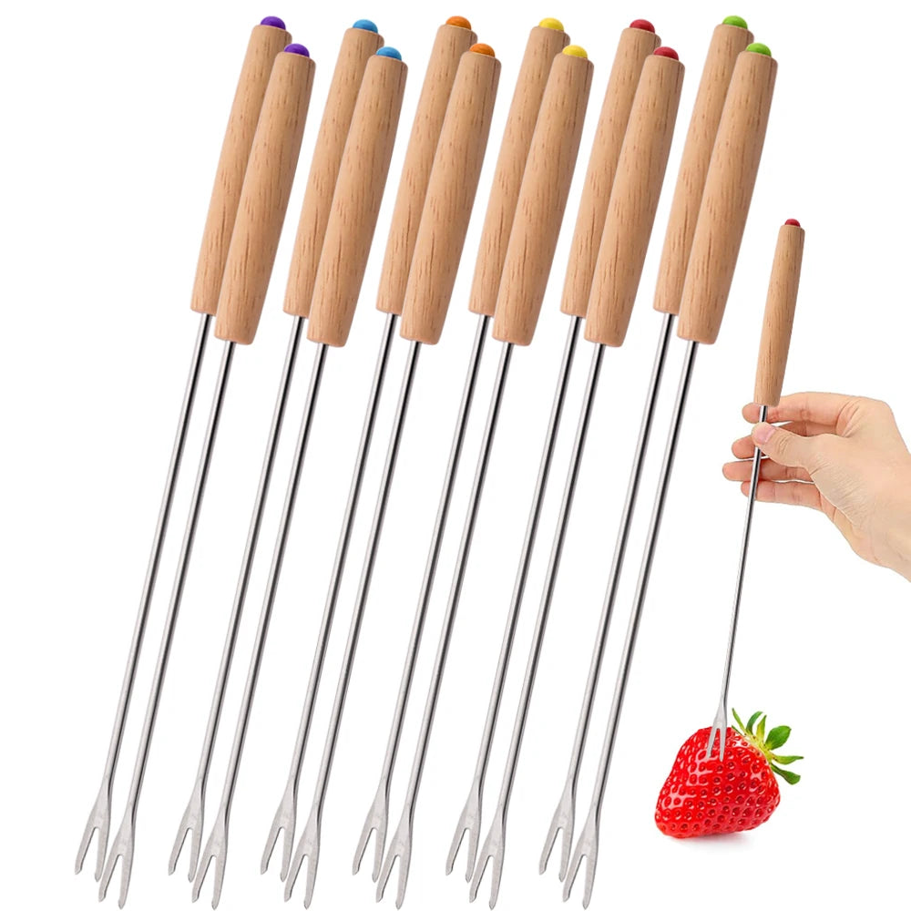 Fourchettes à fondue inox lot de 6 à 24 – Cuizy Fondue