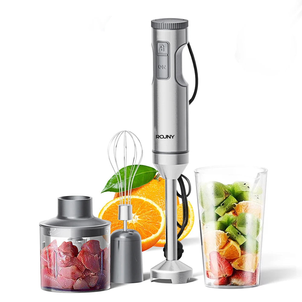 Mixeur plongeant 4-en-1 700 ml inox – Cuizy Mix 4