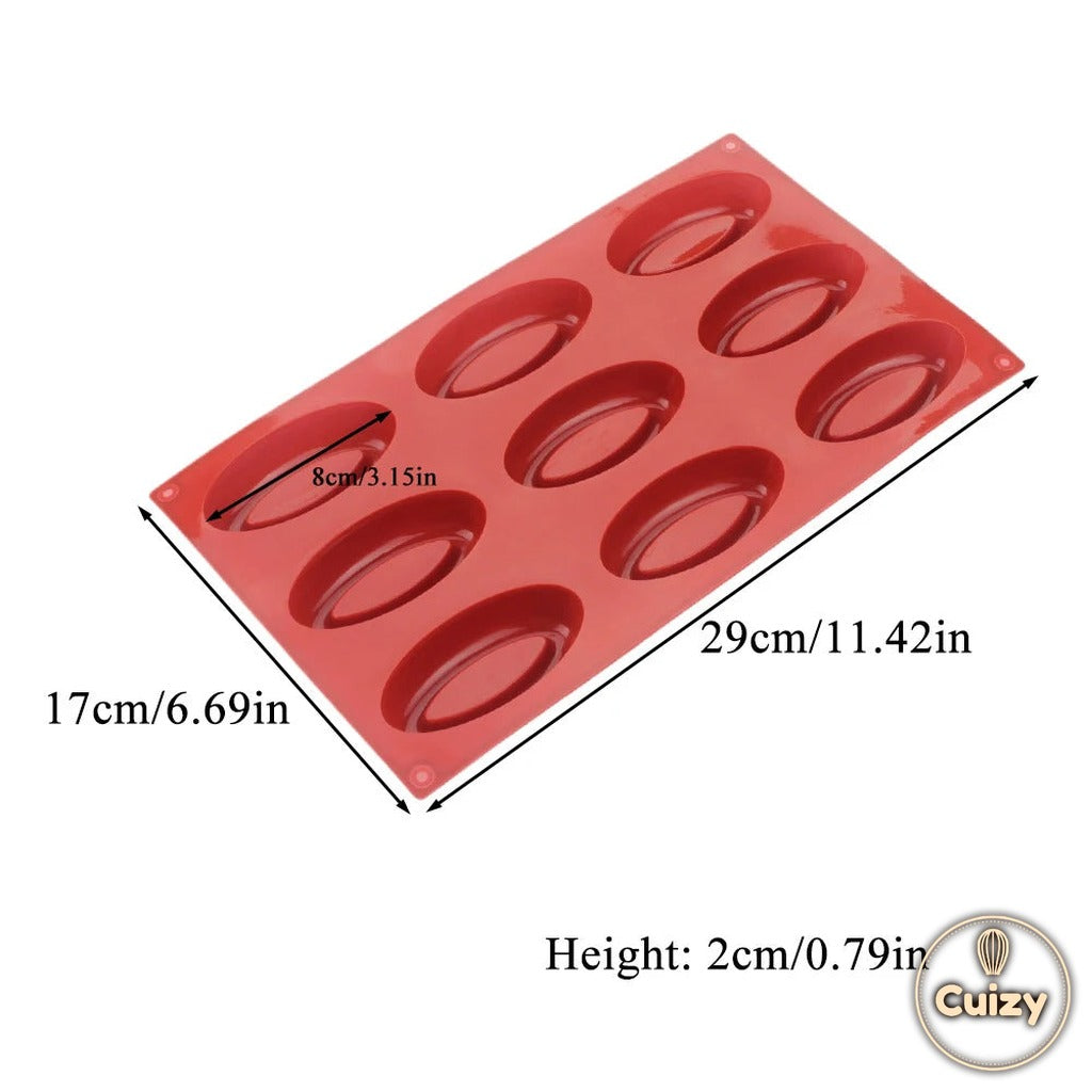 Dimensions du moule à gâteaux silicone Cuizy Bake