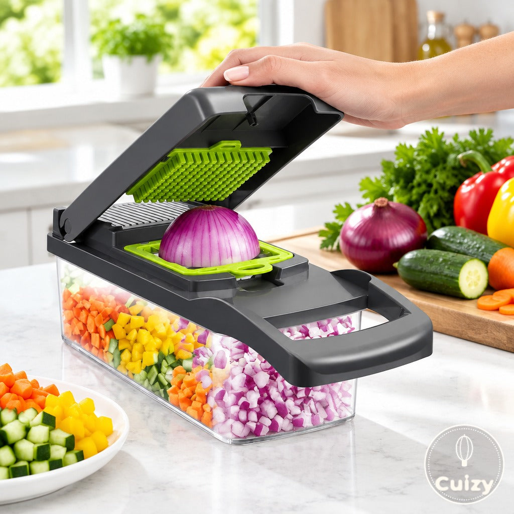 Trancheuse Cuizy Slicer en utilisation