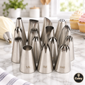 Set de douilles de pâtisserie en inox Cuizy