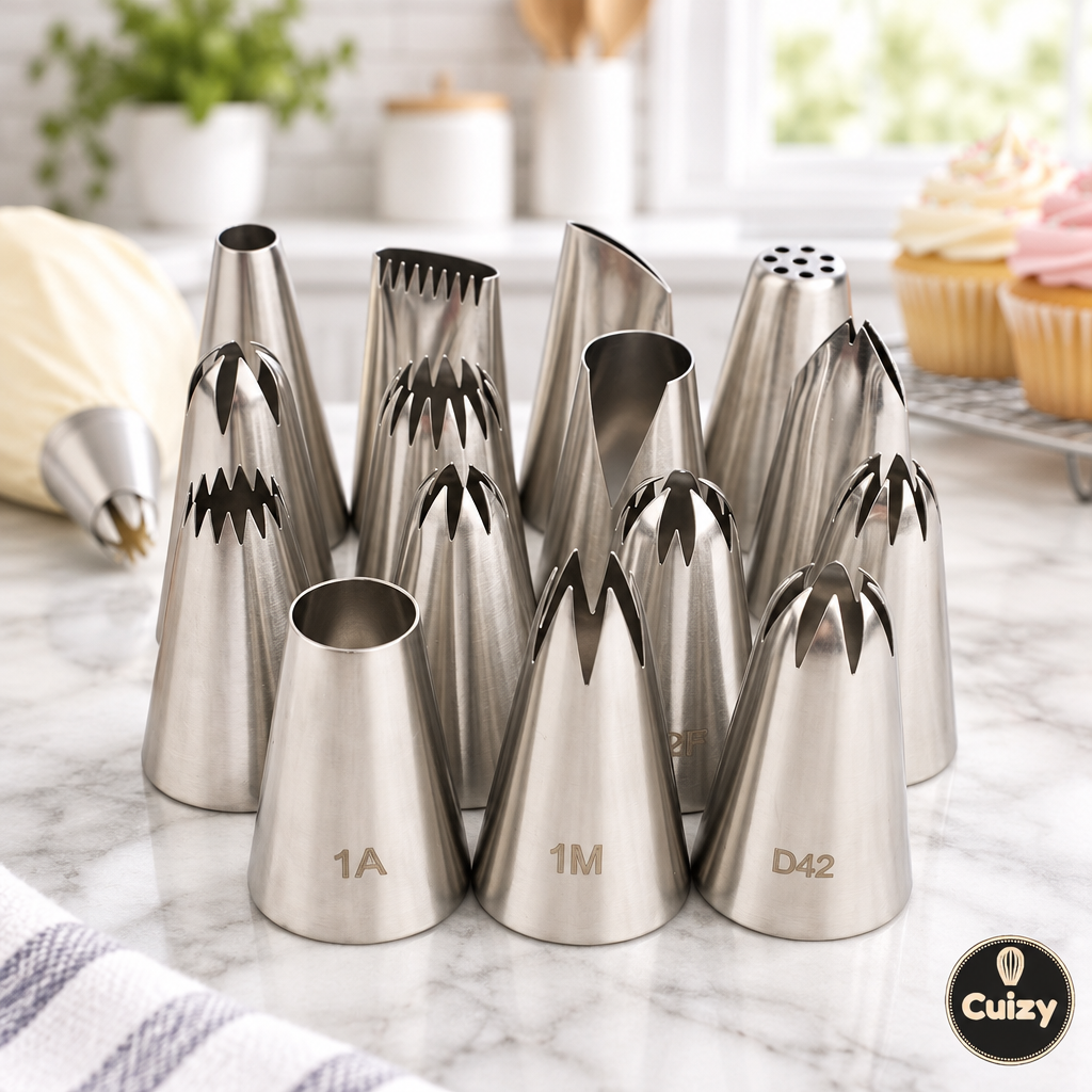 Set de douilles de pâtisserie en inox Cuizy