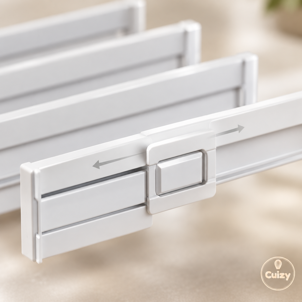 Détail du mécanisme extensible du séparateur