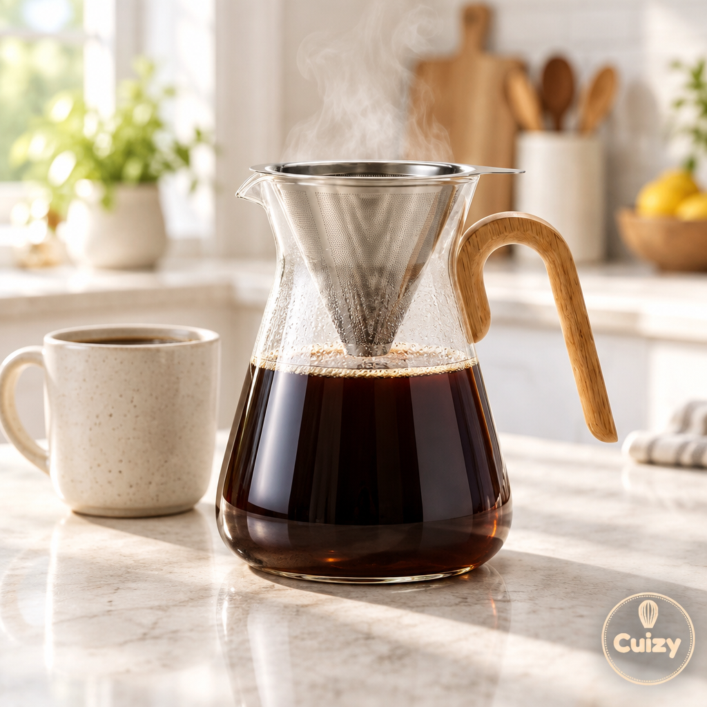 Verseuse en verre pour café Cuizy