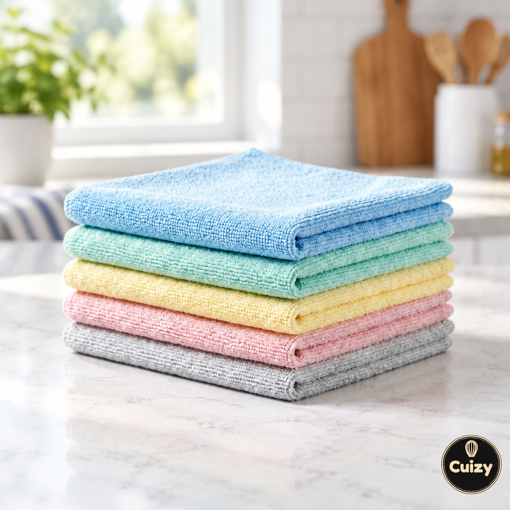 Lot de 5 chiffons microfibre Cuizy