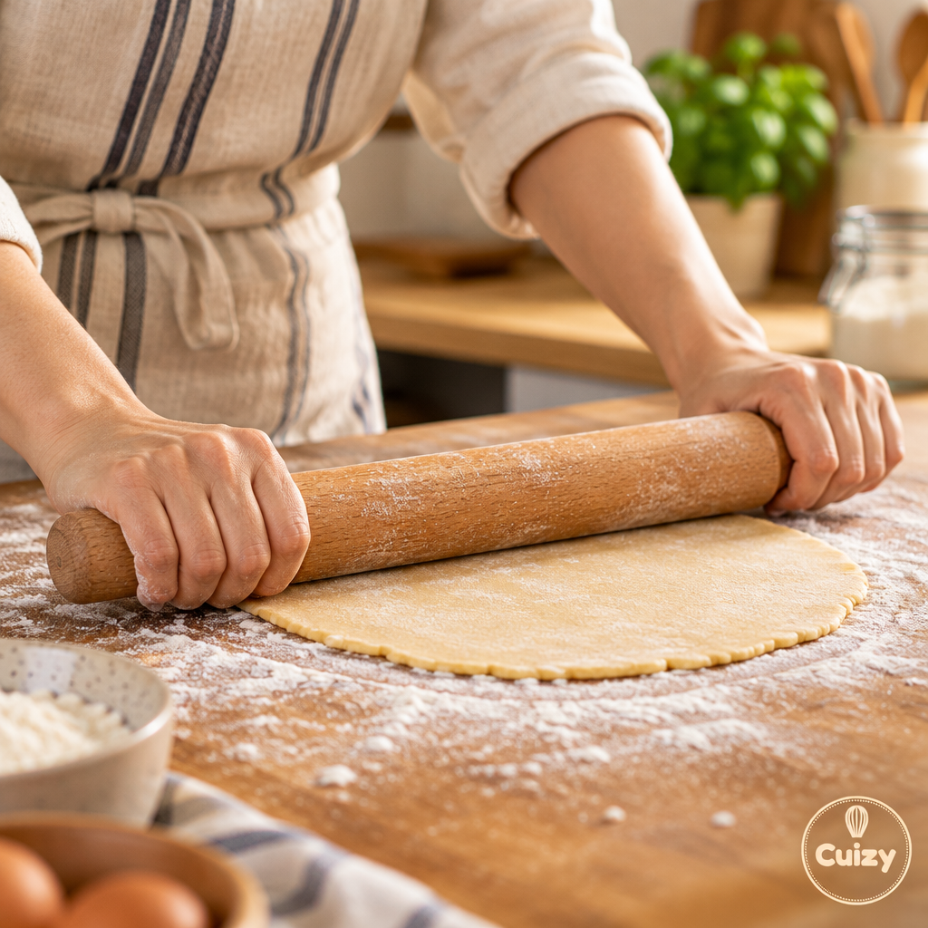 Rouleau à pâtisserie utilisé pour étaler une pâte farinée