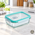 Boîte repas en verre Cuizy Lunch sur plan de travail