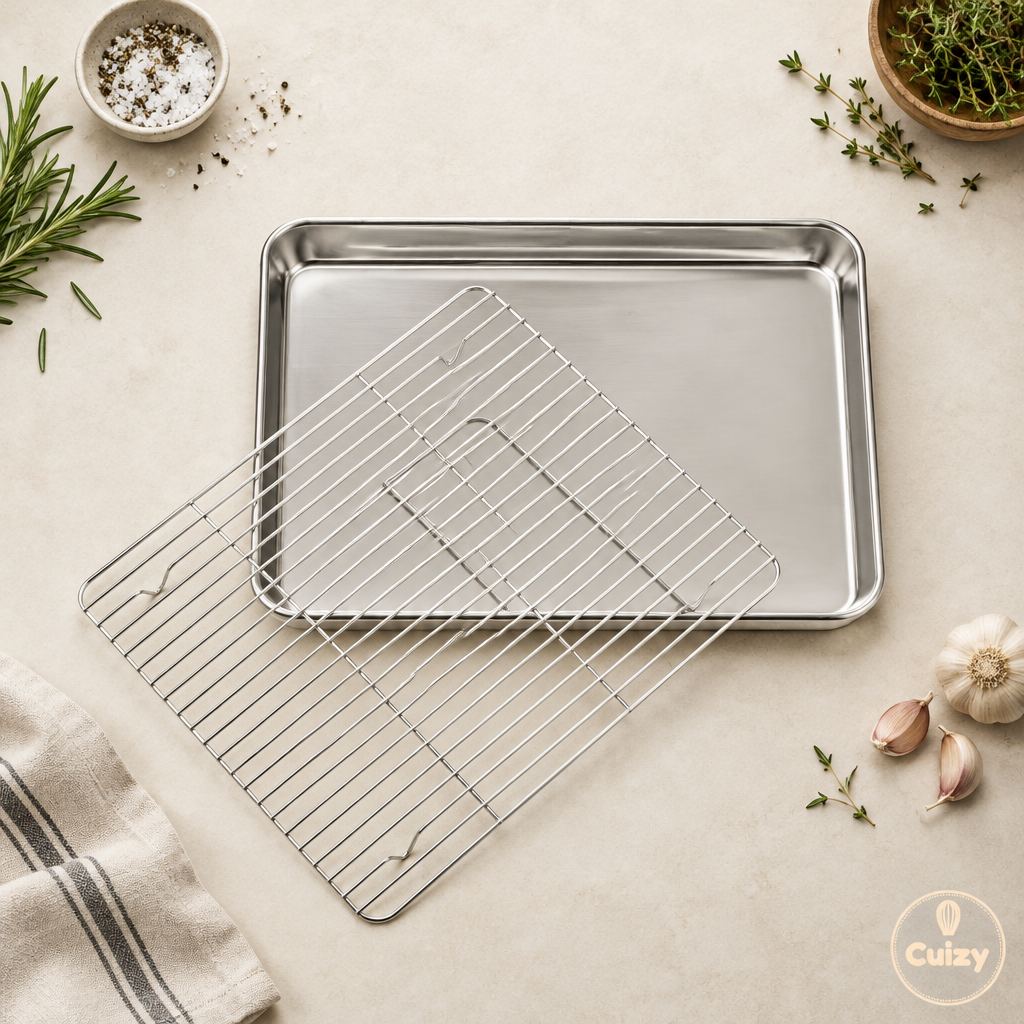 Vue du dessus de la plaque de cuisson avec sa grille