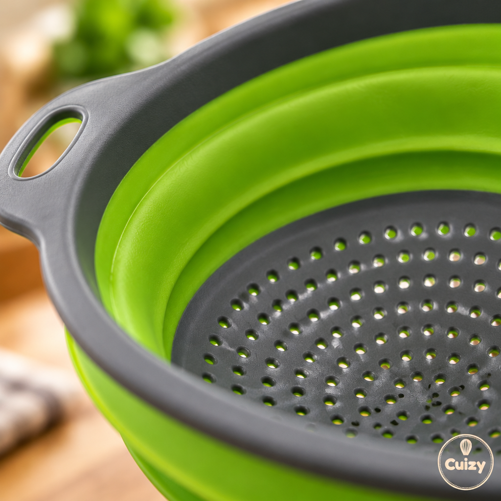 Gros plan sur les perforations et le silicone souple
