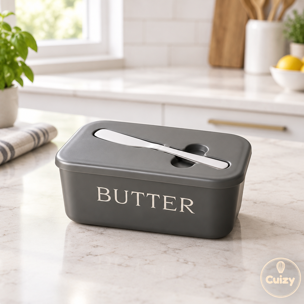 Boîte à beurre avec couvercle et couteau Cuizy Spread