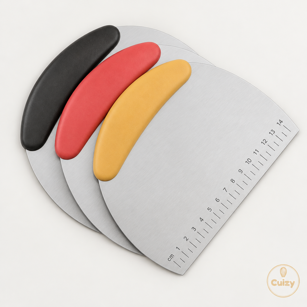 Vue du dessus du coupe-pâte en inox
