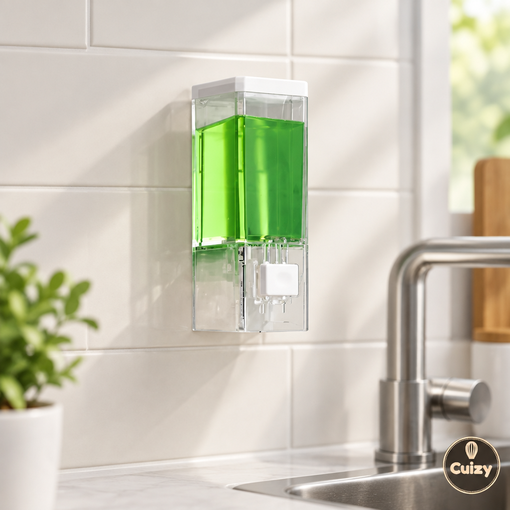Distributeur de savon liquide mural sans perçage Cuizy