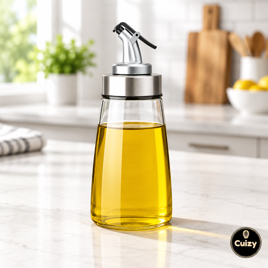 Bouteille en verre huile et vinaigre avec bec verseur Cuizy Oil