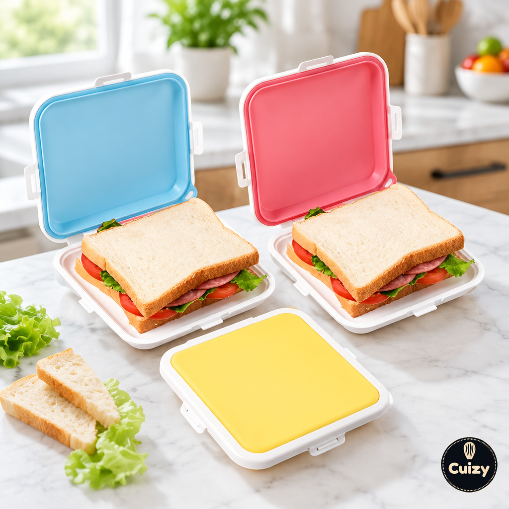 Boîte à sandwich en silicone réutilisable Cuizy Sandwich