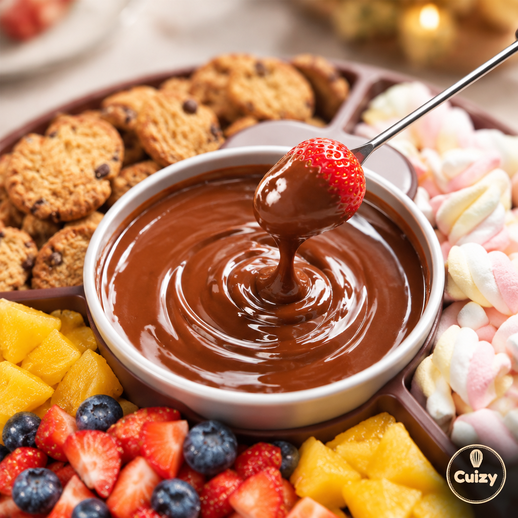 Gros plan sur le chocolat fondu