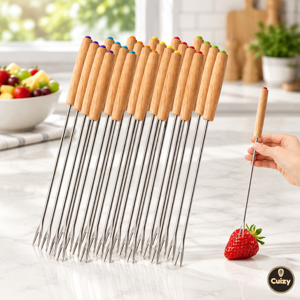 Fourchettes à fondue inox Cuizy Fondue