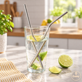 Pailles inox réutilisables Cuizy Straw