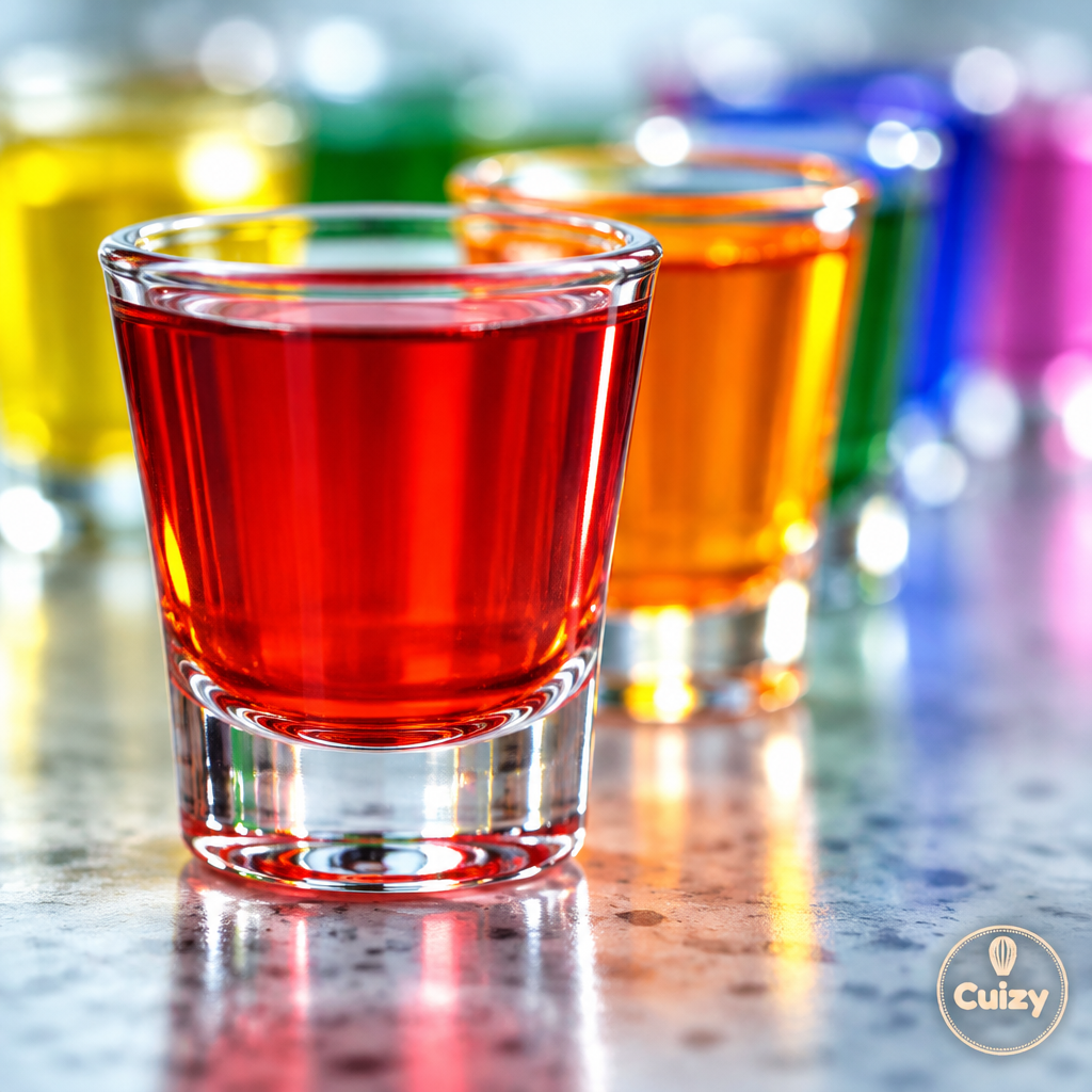 Gros plan sur le fond épais d'un verre à shot