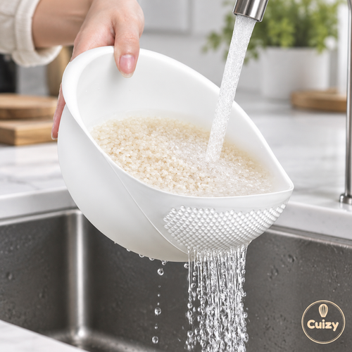 Bol passoire pour rincer le riz