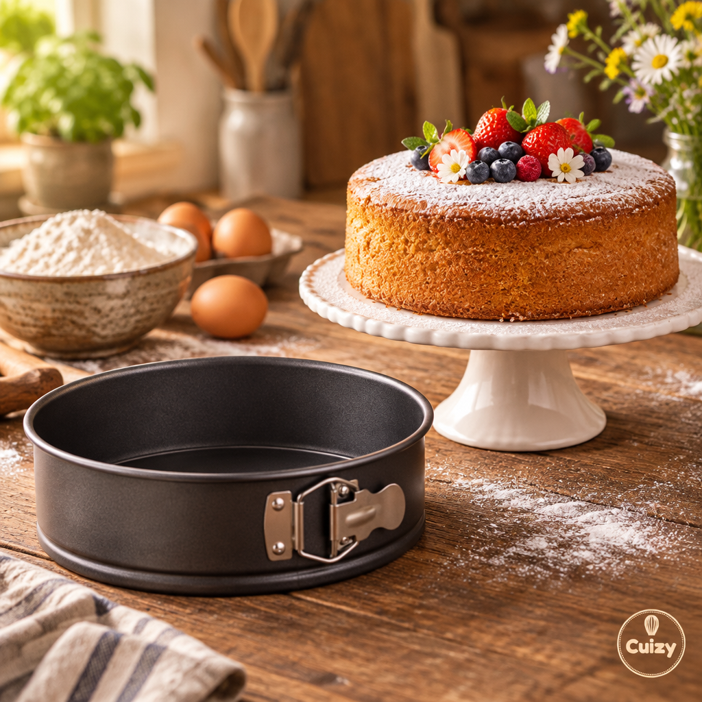 Moule à gâteau avec gâteau fini