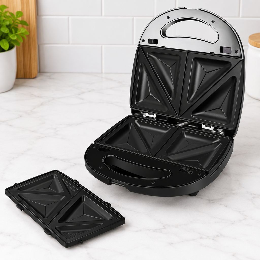 Cuizy Waffle 7 gaufrier 7-en-1 en utilisation