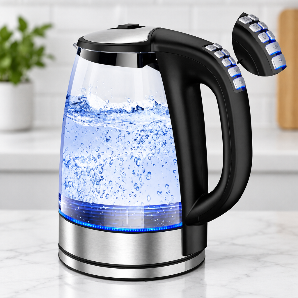 Cuizy Kettle Pro bouilloire en verre en utilisation