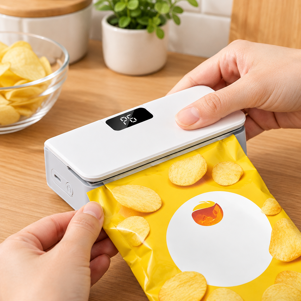 Cuizy Seal soudeuse de sachets en situation dans la cuisine