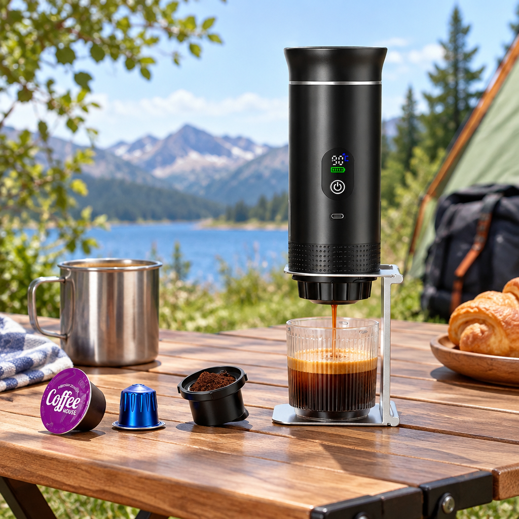 Cuizy Go Espresso machine à café portable vue rapprochée