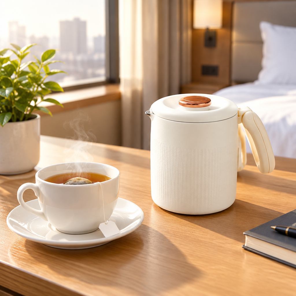 Cuizy Nomad bouilloire pliable de voyage en situation dans la cuisine