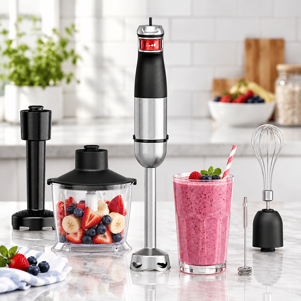Cuizy Mix 6 mixeur plongeant en utilisation