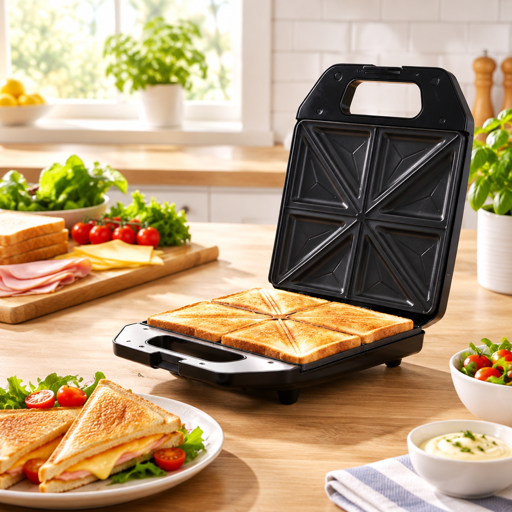 Cuizy Toasty appareil à croque-monsieur en situation dans la cuisine