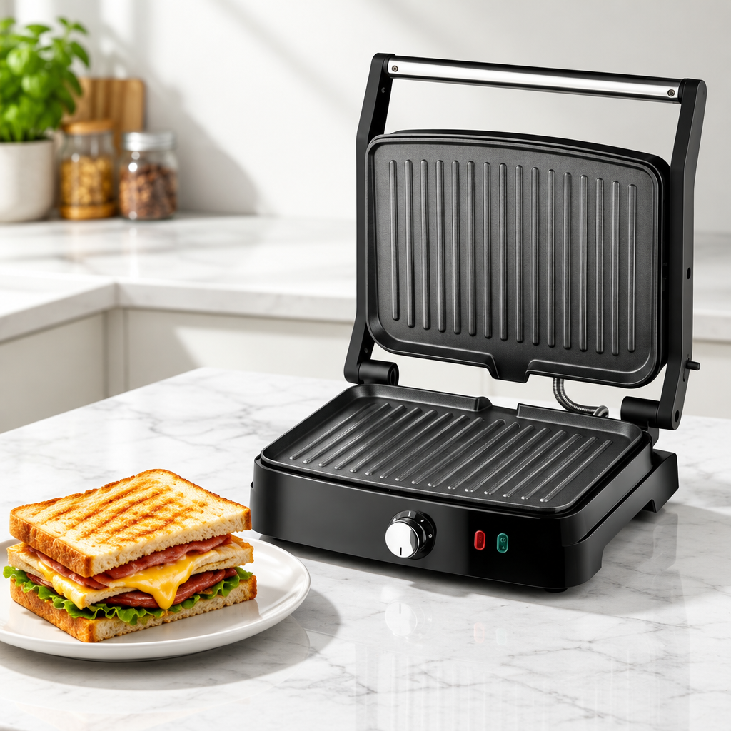 Cuizy Croque appareil à croque-monsieur en utilisation