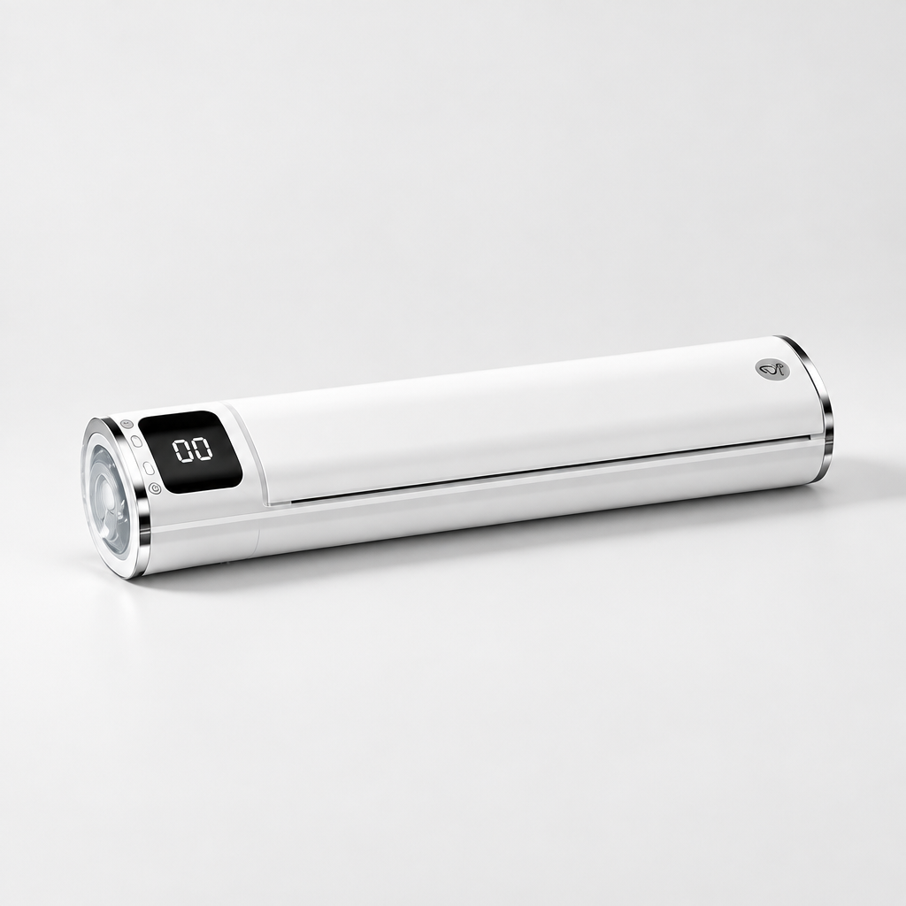 Cuizy Vac Mini machine sous vide portable sur fond clair
