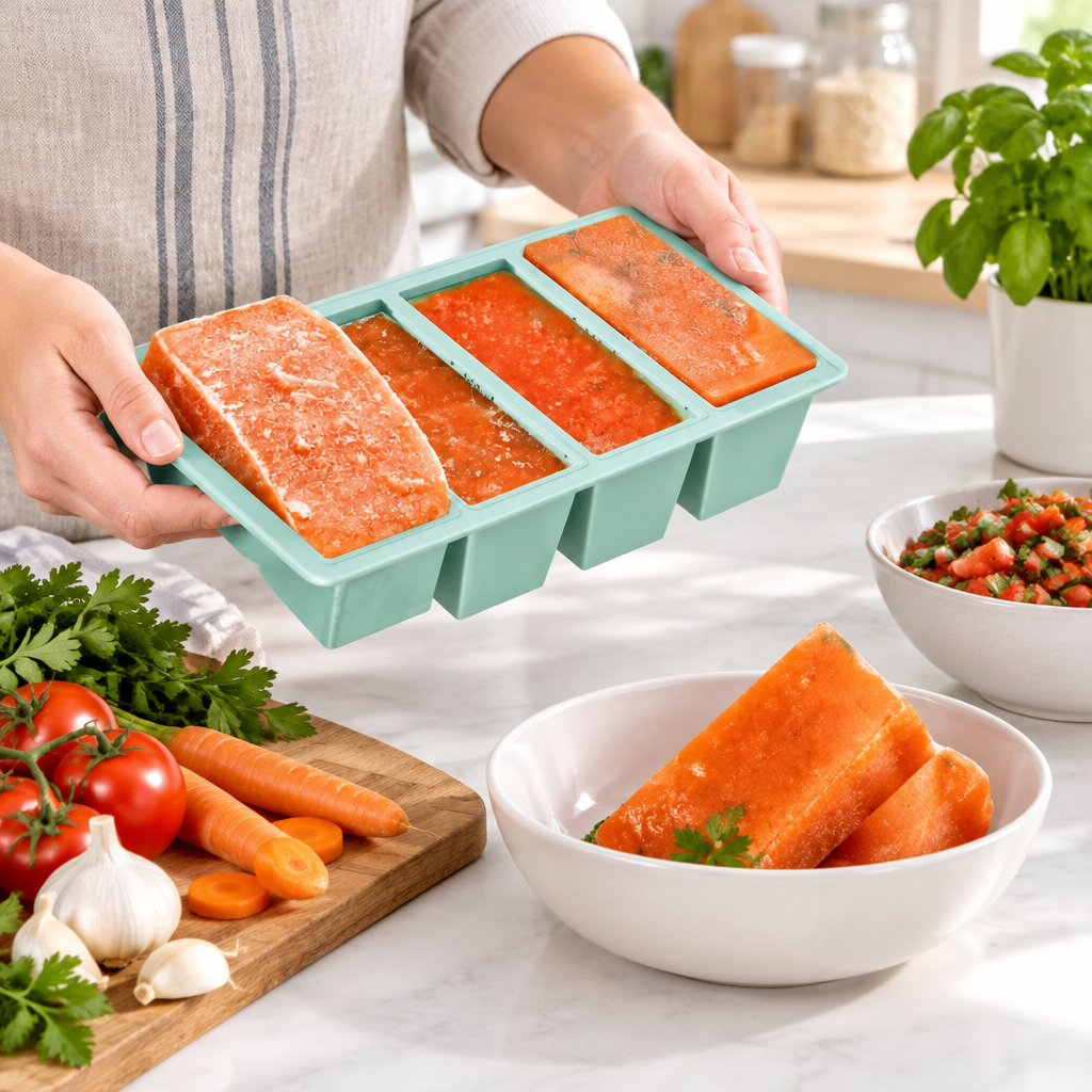 Cuizy Freeze moule de congélation en situation dans la cuisine