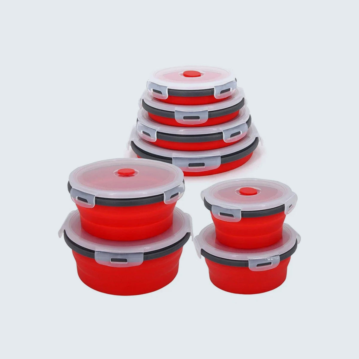 Boîte pliable en silicone alimentaire Cuizy Flex sur fond neutre