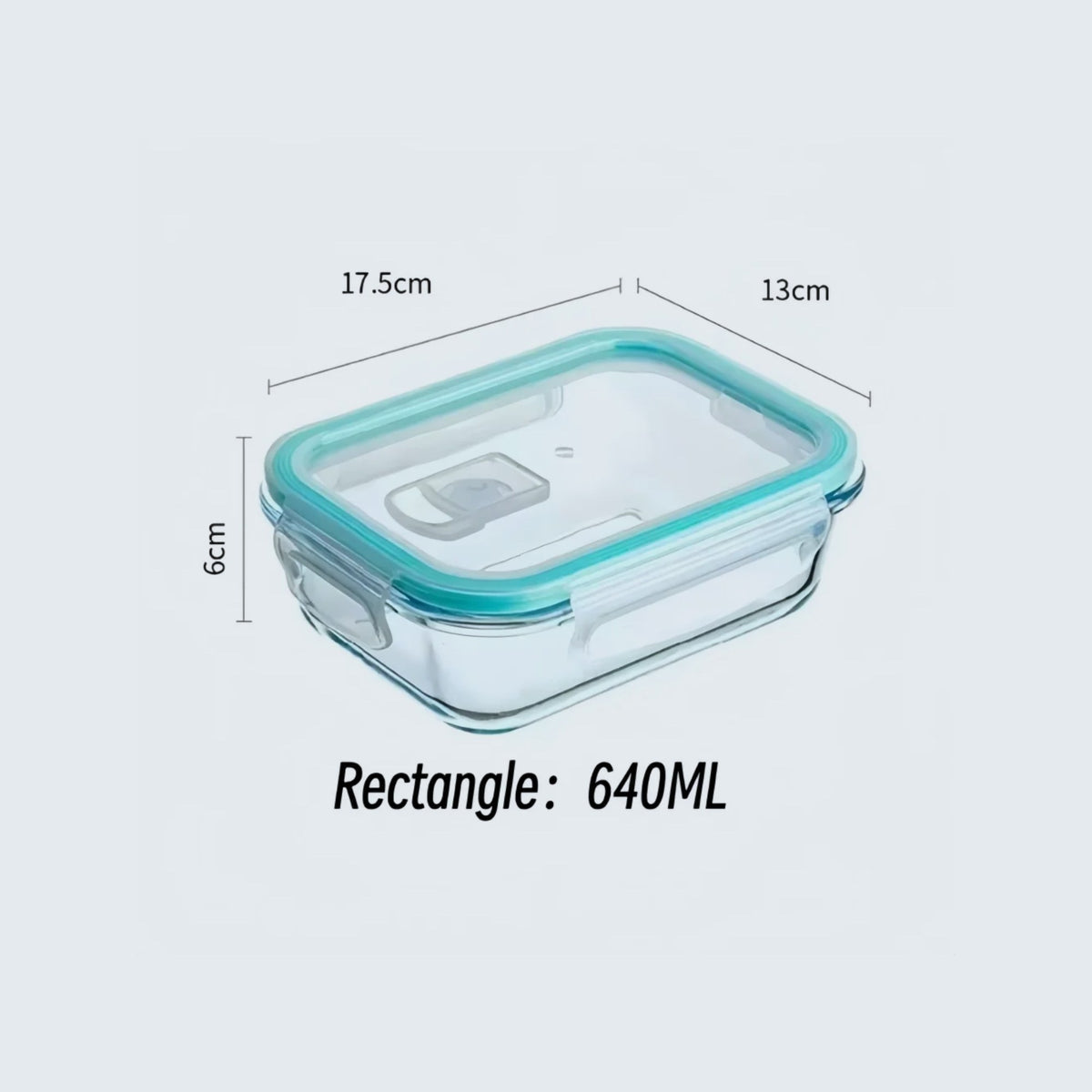 Boîte repas hermétique en verre Cuizy Lunch sur fond neutre