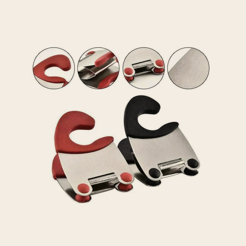 Clip porte-cuillère pour casserole Cuizy Clip sur fond neutre