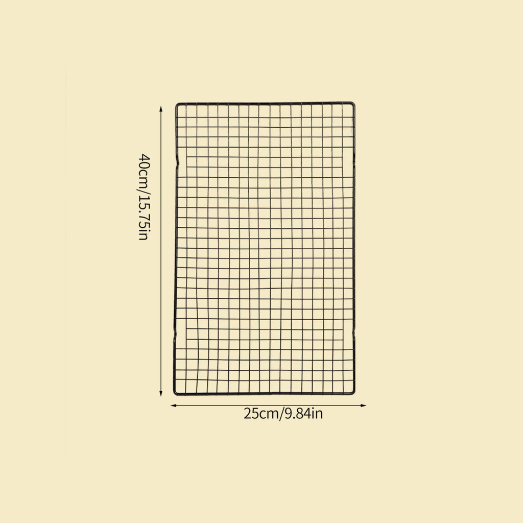Grille de refroidissement pâtisserie 40 × 25 cm sur fond neutre